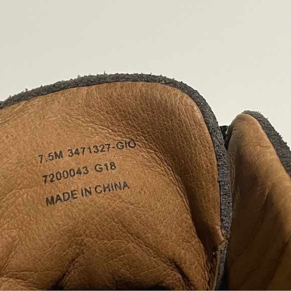 Frye Lena Suede Zip High-Top Sneakers in Gray - Picture 9 of 9